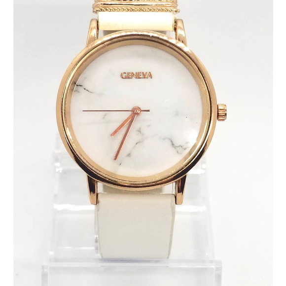 Geneva Marble Dial Rose Tone Women Watch main image 8
